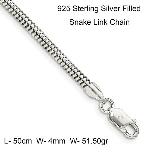 Massive Men's 26 INCH Belcher Chain Cast In 925 Plain Link Sterling Silver 467g 22 X 10mm Link Fully Hallmarked - Foto 2