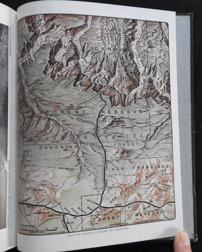 1909 "Grand Canyon of Arizona" Santa Fe Railroad Railway HC Libro OTTIME CONDIZIONI - Foto 20 di 21