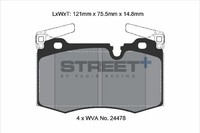 BremsbeläGe Mini Mini Clubman (R55) Cooper S Baujahr 03/10-06/14 KW 135 PS 184 -