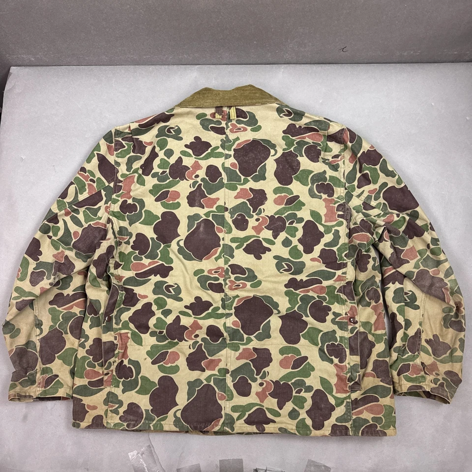 Vintage Duxbak Jacket Men XL Mohawk Rain Duck Camo Frog Skin Canvas Waterfowl - Image 2 of 4