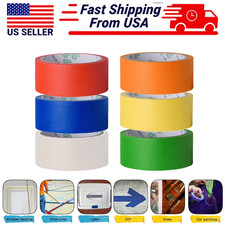 1 Roll Painter Masking Tape 1.37 '' x 22 Yards Walls Painting 6 Colors available