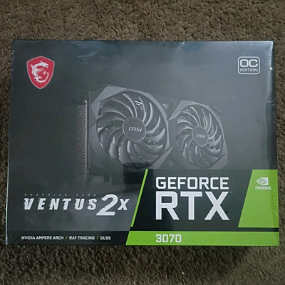 MSI GeForce RTX 3070 Ventus 2X OC LHR 8GB GDDR6 PCIe 4.0 HDMI DP