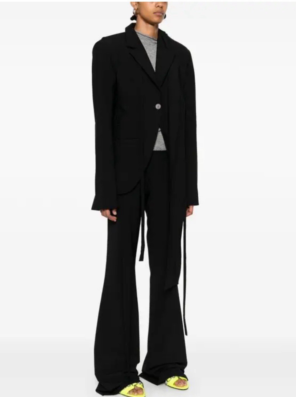 $2,808 OTTOLINGER Women's Suiting Black Open-Back Blazer Sz 34