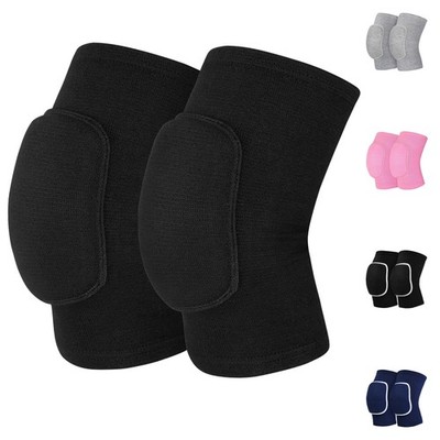 HISFFOG Volleyball Knee Pads for Women, Men, Youth, Girls, Kids, Small, Black