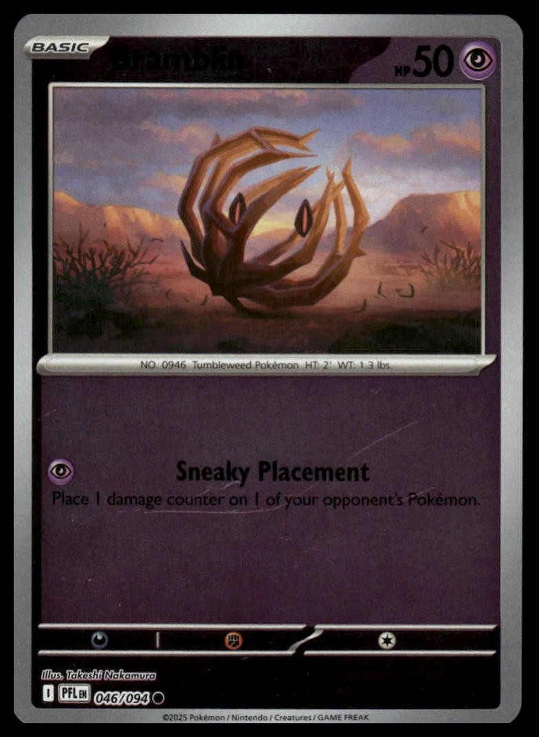 Bramblin #046 Reverse Holo Pokemon 2025 Near Mint or Better