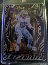2024 Panini Select - Concourse Tyler Guyton #69 Zebra Shock Prizm (RC)