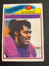 1977 Topps Mexican #230 Alan Page ALL-PRO Vikings / Vikingos. HALL of FAME