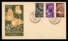 DR WHO 1958 SPANISH GUINEA FDC BUTTERFLY SEMI POST STAMP DAY COMBO M76614