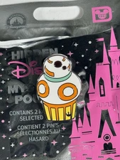 2025 Disney Hidden Mickey Pin Wave B Mystery Pouch Star Wars BB-8 Droid Cupcake!