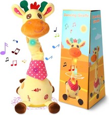 Dancing Talking Giraffe Toy, Stuffed Animal Baby Toy Repeating What You Say, ...
