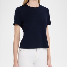 Veronica Beard Benedict Shrunken Tee in Navy