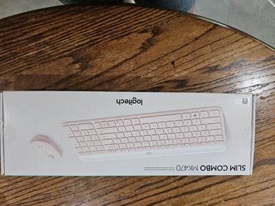 NEW Logitech MK470 Slim Wireless Keyboard and Mouse Combo - Rose