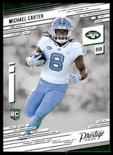 2021 Panini Prestige Michael Carter #218 Rookie New York Jets