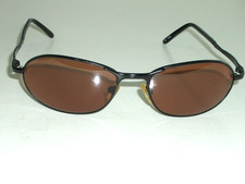 SERENGETI 6534 MATTE BLACK ROSE TONE CRYSTAL LENS SLEEK OVAL SHAPE SUNGLASSES