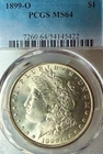 1899-O MS64 Gorgeous PCGS New Orleans Mint Morgan Silver Dollar