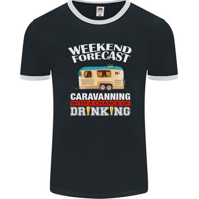 Caravan Weekend Forecast Caravanning Herren Ringer T-Shirt FotL