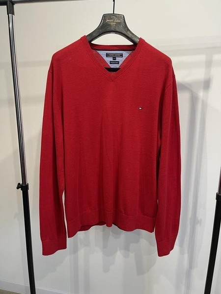 Men Tommy Hilfiger Pullover Red 42 / XL / 50