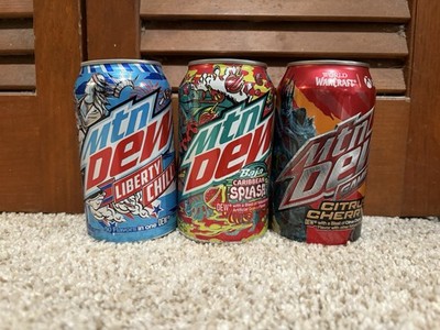 Mountain Dew Game Fuel Citrus Cherry Liberty Chill Baja Caribbean Splash Mtn Dew