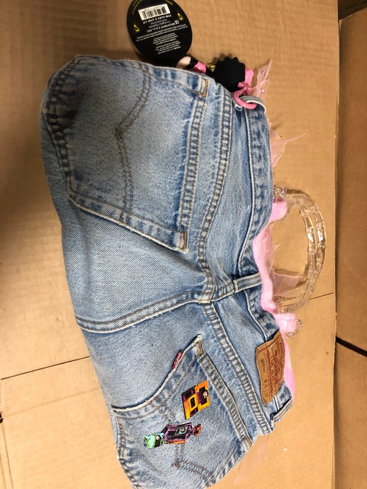 Bolso de Mano Betty Boop Denim ROSA RIBETE Y LLAVERO Foto 4 de 4