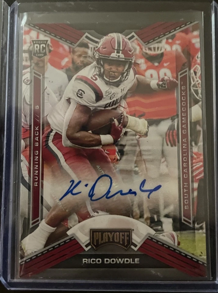 3 RICO DOWDLE 2020 SCORE CHRONICLES AUTO ROOKIE AP /35 PANTHERS LOT INVEST - Image 2 of 4