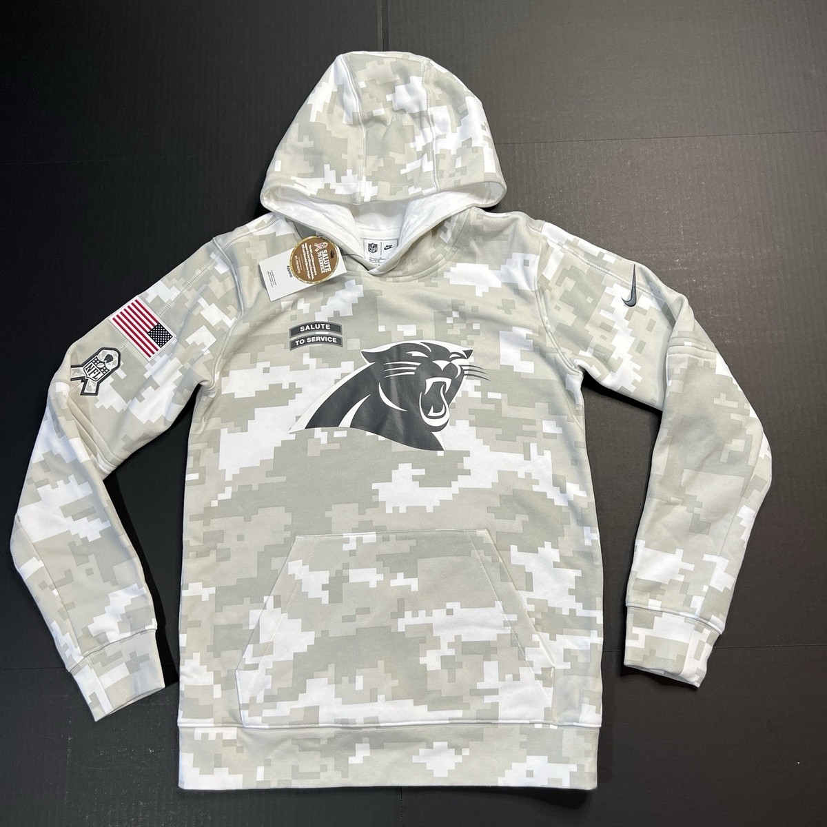Carolina Panthers NFL Nike Salute To Service Hoodie Kids Youth