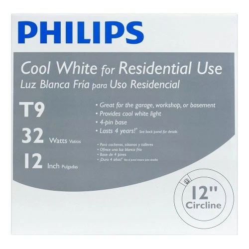 Philips 391177 Circline Fluorescent 32-Watt 12-Inch T9 Cool White Light Bulb - Image 3 of 4