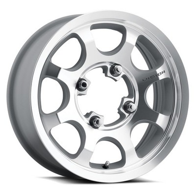 Vision ATV/Golf Flow 351 UTV 15x6 4x156 25.6mm Machined Wheel