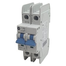 Allen Bradley 1489-A2C060 Circuit Breaker, 2-Pole, 6A 480Y/277VAC, DIN Rail