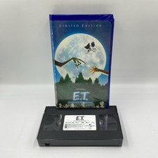 E.T. The Extra-Terrestrial Limited Edition VHS Tape Blue Clam Shell Spielberg