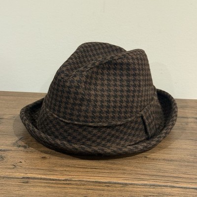 Vintage Borsalino Il Cavaliere Cashmere Fedora Hat Brown 7 1/8 Italy