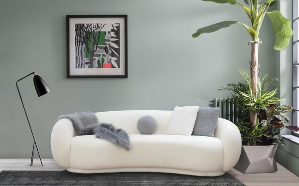 Wohnzimmer Dreisitzer Couch Design MöBel Einrichtung Polster Textil Couchen-image