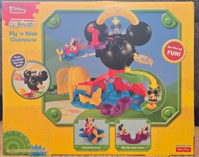 Fisher-Price Disney Mickey Mouse Fly 'n Slide Clubhouse 2-Sided