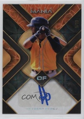2023 Wild Card Mania Triangle Orange Kaleidoscope 5/10 Hedbert Perez Auto k8q