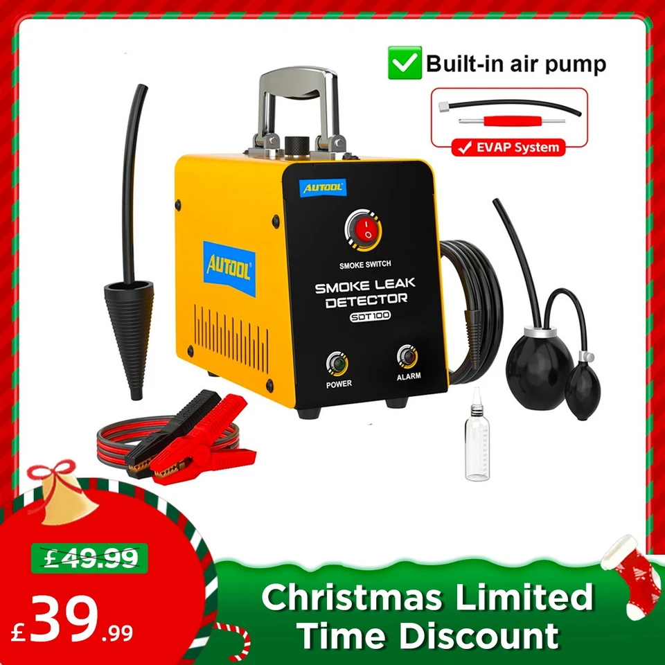 EVAP Machine Smoke Leak Detector Automotive Car Pipe Vacuum Diagnostic Tester UK