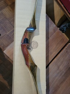 Vintage Wing Archery Co. recurve Bow red Wing Pro. Slim Line 58" SLR 1274 51#