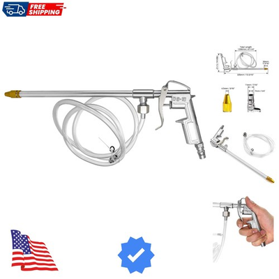 #ad QWORK Spray Gun Aluminum Pneumatic Air Engine Cleaning Washer Gun Kit Tool ... $16.94