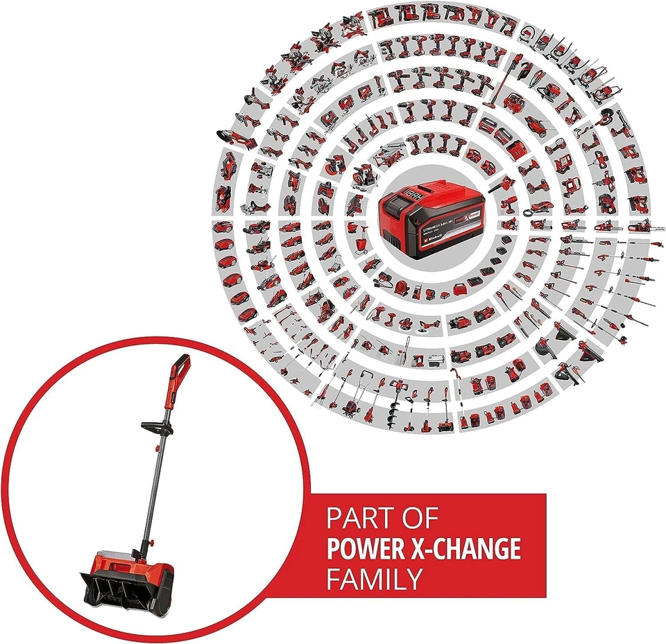 Einhell Akku-Schneefräse GE-ST 36/40 Li E-Solo Power X-Change (Li-Ion, 36 V - Bild 2 von 4