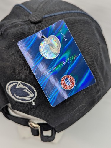 Cappello Berretto Baseball Penn State Nittany Lions Regolabile Nuovo Strap Back Linea Blu - Foto 4 di 7