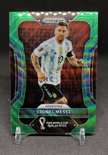 2022 Panini Prizm World Cup Qatar - Lionel Messi #7 Green Wave Prizm