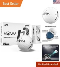 D1 Golf Balls - Soft Feel High Speed Core for Long Distance Play, 1 Dozen