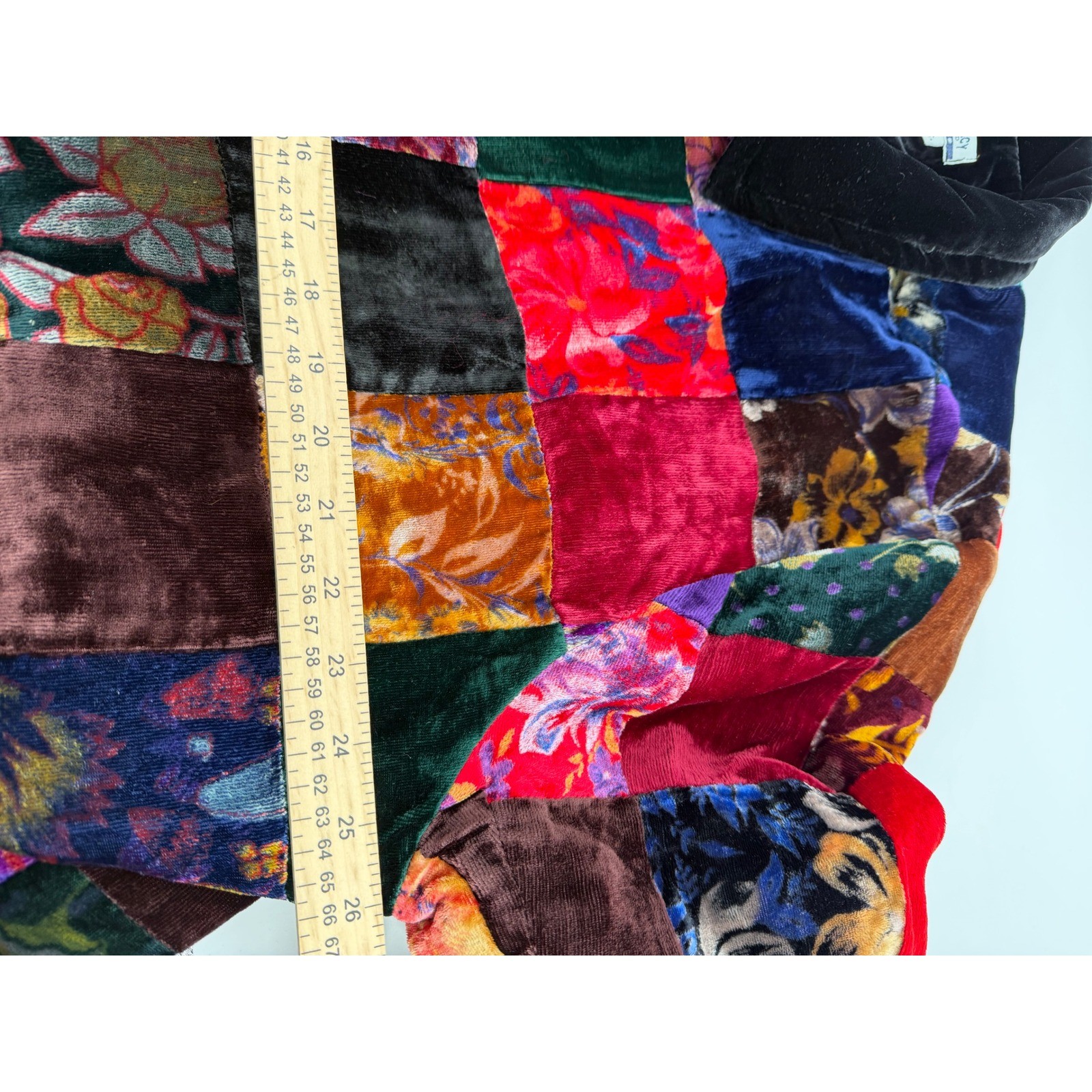 DEMOCRACY WEEKEND Patchwork Velvet Jacket Women's… - image 6