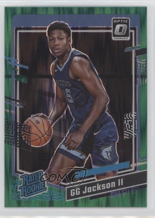 2023 Panini Donruss Optic Rated Green Shock Prizm GG Jackson II Rookie RC 18rb