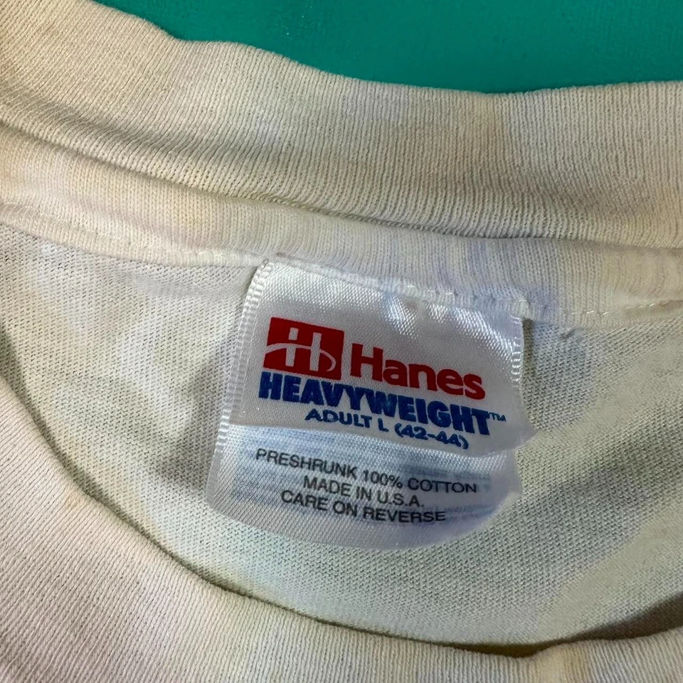 Camiseta gráfica cuello rojo funny you may be a de colección 1995 single stitch años 90 Foto 4 de 4