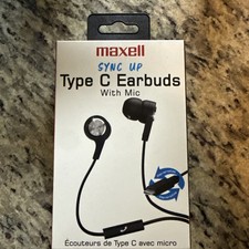 Maxell Type C Earbuds With Mic