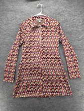 Urban Outfitters Dress Womens M Multicolor Short A-Line Long Sleeve Collared Zip