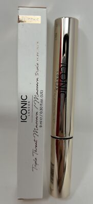 NIB  Black Iconic London Triple Threat 9 ml .030 fl oz  Mascara F1  X265