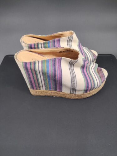 Chinese Laundry 2 Keep Going women size 6/36.5M platform textile upper sandals