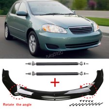 For Toyota Corolla 2005-2008 Black Front Bumper Lip Body Kit Spoilerstrut Rods For Toyota Corolla 2005-2008 Black Front Bumper Lip Body Kit Spoilerstrut Rods