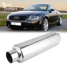 For Audi TT 8N 3" Inlet Outlet Exhaust Muffler Resonator Deep Tone - 16" Length
