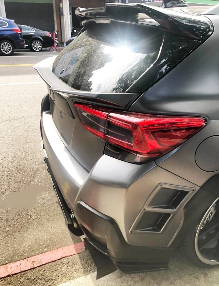 Kakumei Unpainted Rear Trunk Middle Spoiler FITS 2019 2020 2021 Subaru Impreza - Image 2 of 4